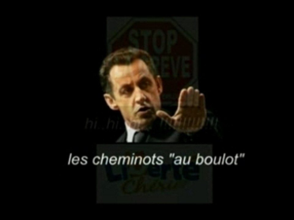 les cheminots a sarkozy