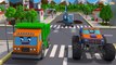 Traktor und Bagger Bauen Autos für Kinder Animierter Zeichentrick in Deutsch