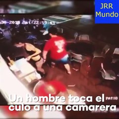 Noticia | Así reacciona una camarera cuando un cliente le toca el culo