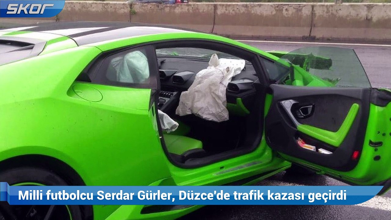 Milli futbolcu Serdar Gürler, Düzce'de trafik kazası geçirdi