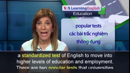 Phát âm chuẩn tiếng Anh - Comparing English Tests VOA