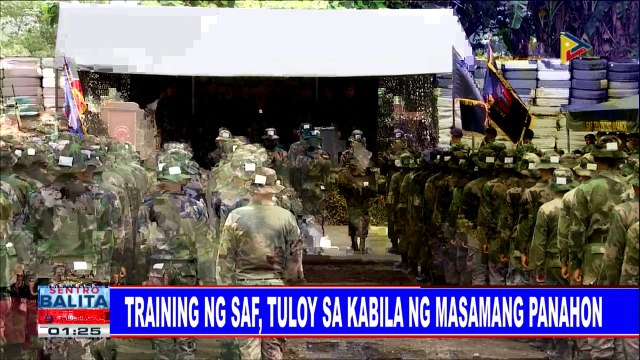 #SentroBalita: Training ng SAF, tuloy sa kabila ng masamang panahon