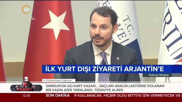 Hazine ve Maliye Bakanı Berat Albayrak, ilk yurt dışı ziyaret için