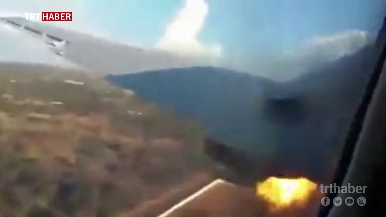 Bindiği uçağın düşüş anını saniye saniye kaydetti