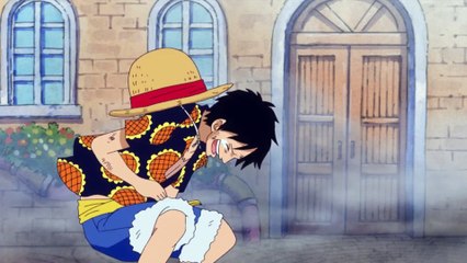 Luffy rindo da voz de pika - One Piece 683