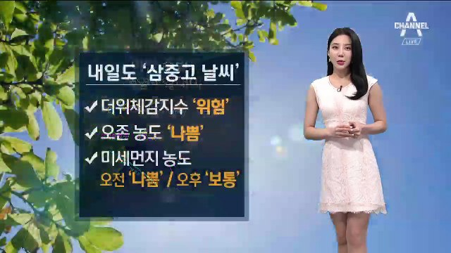 [날씨]오늘도 열대야…주말 본격 무더위 시작