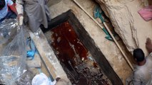 Archaeologists Opened Ancient Black Sarcophagus And Found Three Skeletons