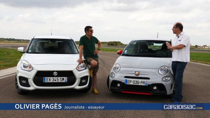 Comparatif vidéo - Abarth 595 vs Suzuki Swift