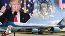 Trump to redesign Air Force one to be red, white, and blue - TomoNews