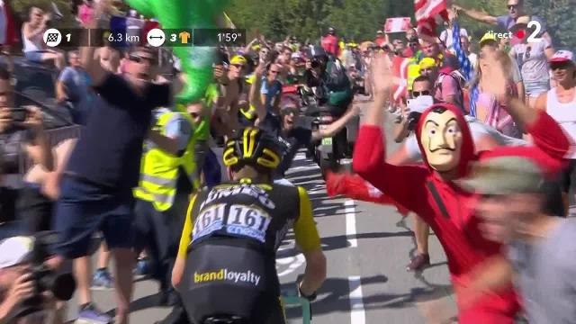 Tour de France : Froome se fait frapper par un spectateur la montée de l'Alpe d'Huez