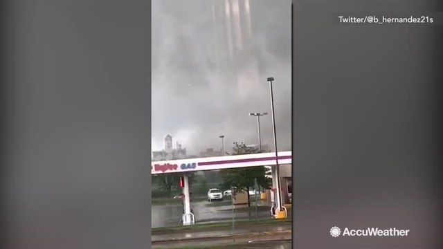 Terrifying moment catastrophic tornado destroys courthouse in Iowa
