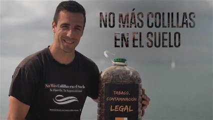 Recolectando colillas para salvar el planeta