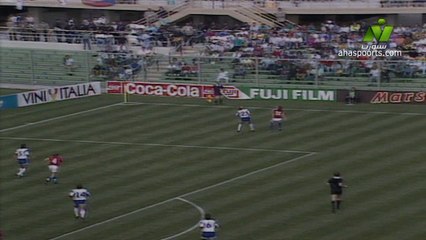 الشوط الاول مباراة تشيكوسلوفاكيا و امريكا 5-1 كاس العالم 1990
