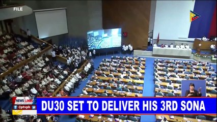 #PresidentDuterte set to deliver his 3rd #DuterteSONA2018