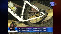 Plantón en Quito para evitar más accidentes a ciclistas en las vías