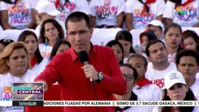 Arreaza lleva mensaje venezolano de solidaridad con Nicaragua