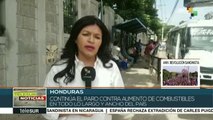 Honduras: Continúa paro de transportistas contra alza de combustibles