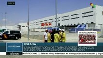 España: trabajadores de Amazon realizan huelga de 72 horas