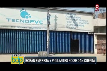 Ate: delincuentes roban 40 mil soles en equipos de cómputo