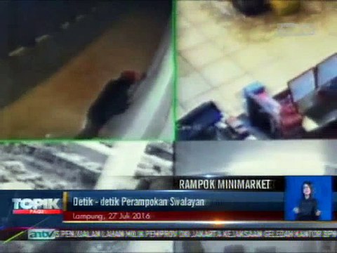 Detik-detik Perampokan Swalayan Langganan Penjahat
