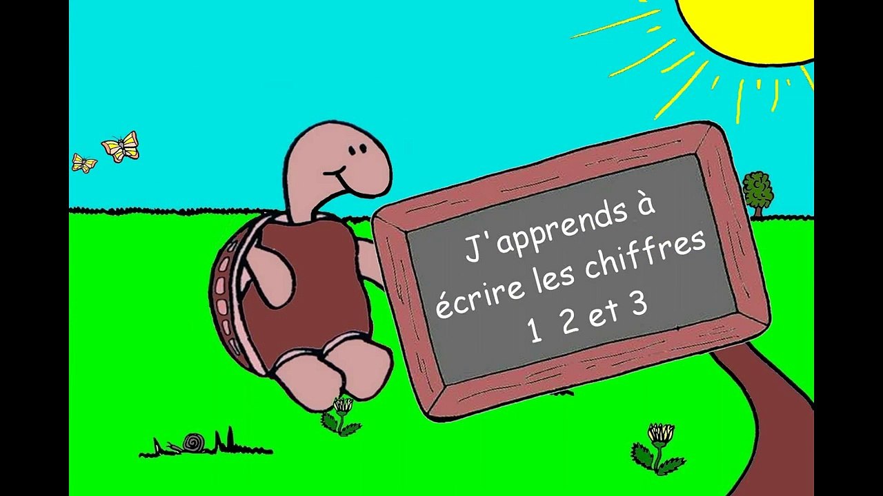 6. apprendre à écrire les chiffres 1 2 et 3