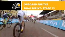 Caméra embarquée sur le sprint / Onboard camera for the sprint - Étape 13 / Stage 13 - Tour de France 2018