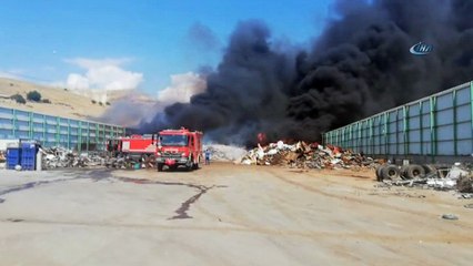 Hurdalık alanda çıkan yangın kontrol altında