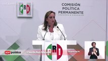 Con un llamado a renovarse, Claudia Ruiz Massieu asume la dirigencia del PRI