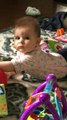 Dad asks baby if shes sick, baby gives hilarious response