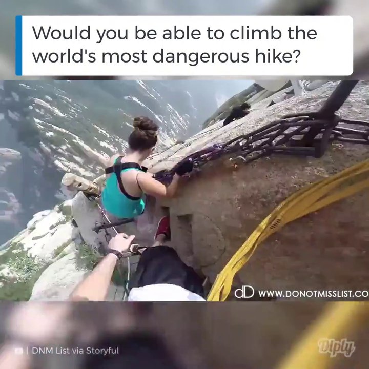 Voici le chemin de randonnée le plus dangereux au monde... Vertige interdit