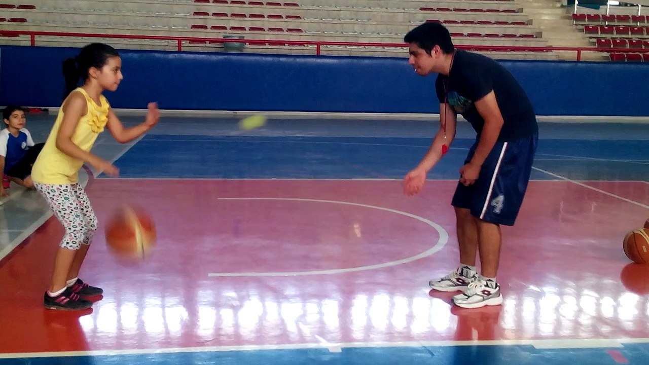 basketbolda top alıştırması