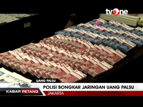 Polisi Ungkap Peredaran Uang Palsu Senilai Tujuh Miliar