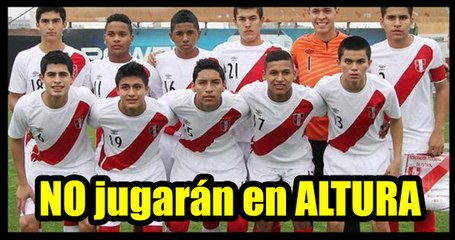 FIFA y FPF anuncian que Mundial Sub 17 no se jugará en canchas de altura