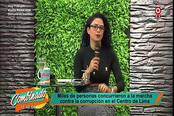 Miles abarrotaron Lima en la marcha contra la corrupción del sistema judicial