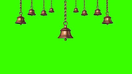 Green screen Temple bells | free to use