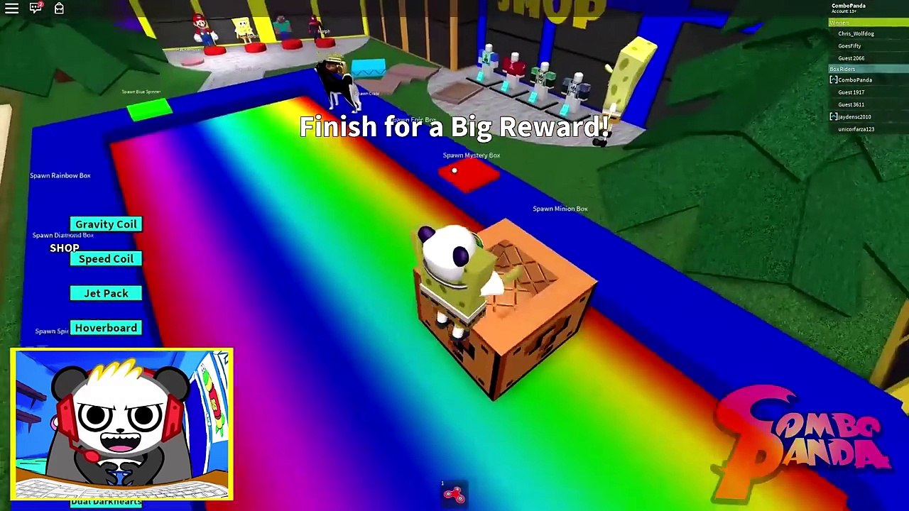 ROBLOX ALL BEST SLIDE DOWN GAMES Let's Play with Combo Panda