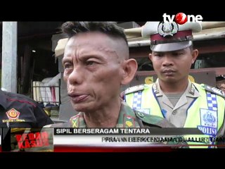 Petugas Tahan Pria Berpenampilan Mirip TNI