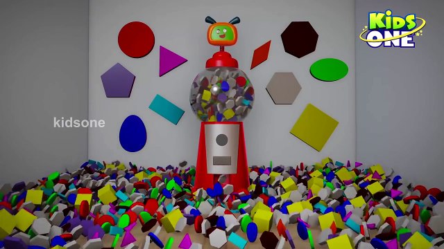 Surprise Remote Gumball Shapes | Shapes for Children to Learn with Gumball Machine KidsOne