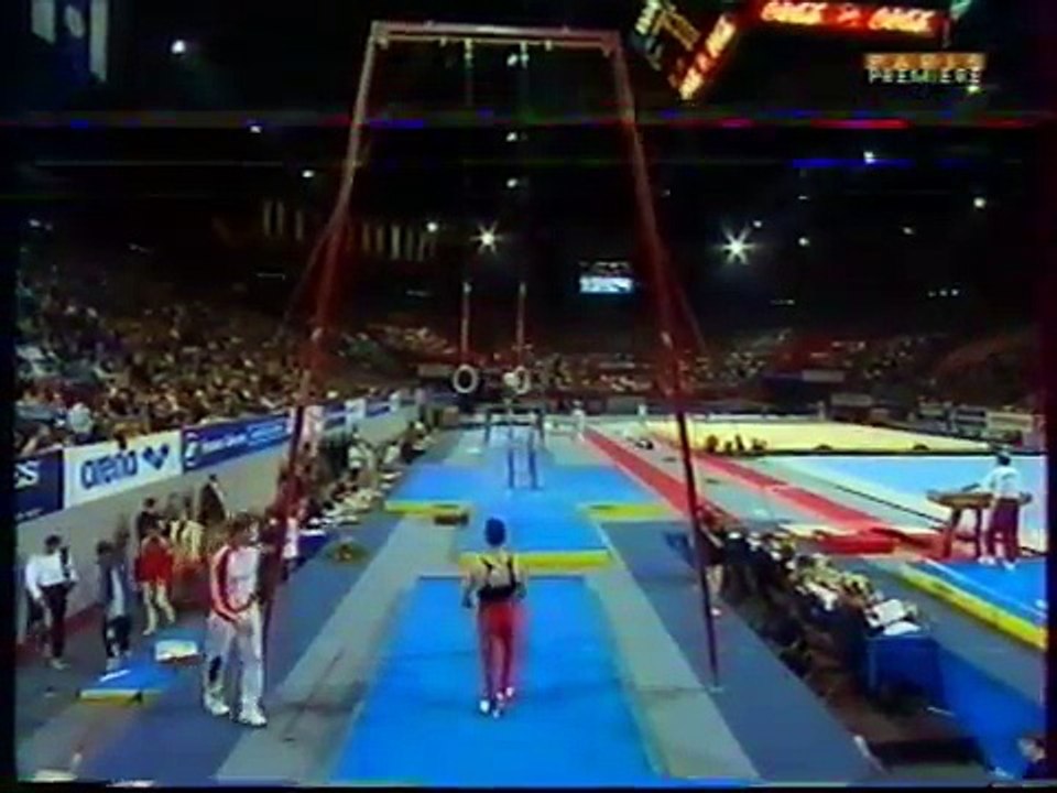 Marius TOBA (GER) rings - 1998 French internationals Qualifs