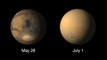 NASA, 화성 뒤덮은 모래 폭풍 사진 공개 / YTN