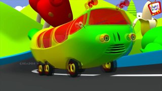 The Wheels on the Bus Go Round || 3D Banana Version || Popular Rhymes