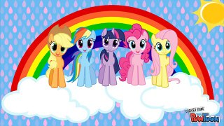 Five My Little Pony Jumping on the bed Nursery Rhymes / Five little monkeys jumping on the