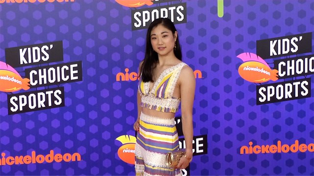Mirai Nagasu 2018 Kids' Choice Sports Awards Orange Carpet