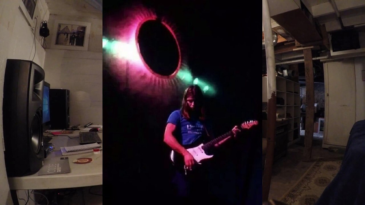 PINK FLOYD  Comfortably numb  solo cover using Marshall Code 50 and GoPro 5