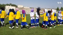 بانوان ورزشکار بامیان رقابت دوستانۀ فوتبال را زیر نام 