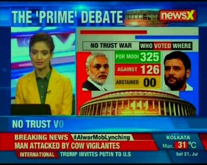 NDA government sailed through the no confidence motion in the lok sabha