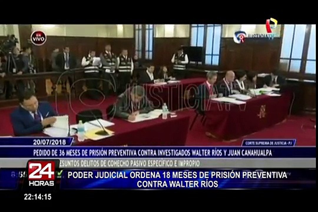 PJ dicta 18 meses de prisión preventiva contra Walter Ríos