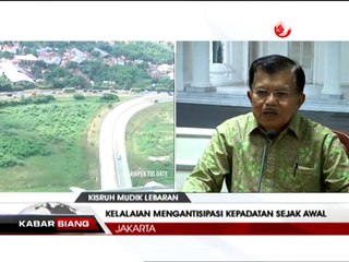 Wapres JK Meminta Maaf Terkait Kemacetan Parah Mudik Lebaran