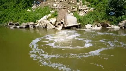 Osb'nin Atık Suları ile Kirlenen Sakarya Nehri Havadan Görüntülendi