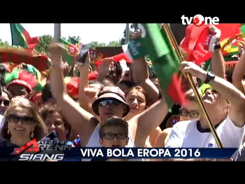 Presiden dan Ribuan Warga Portugal Sambut Ronaldo Dkk